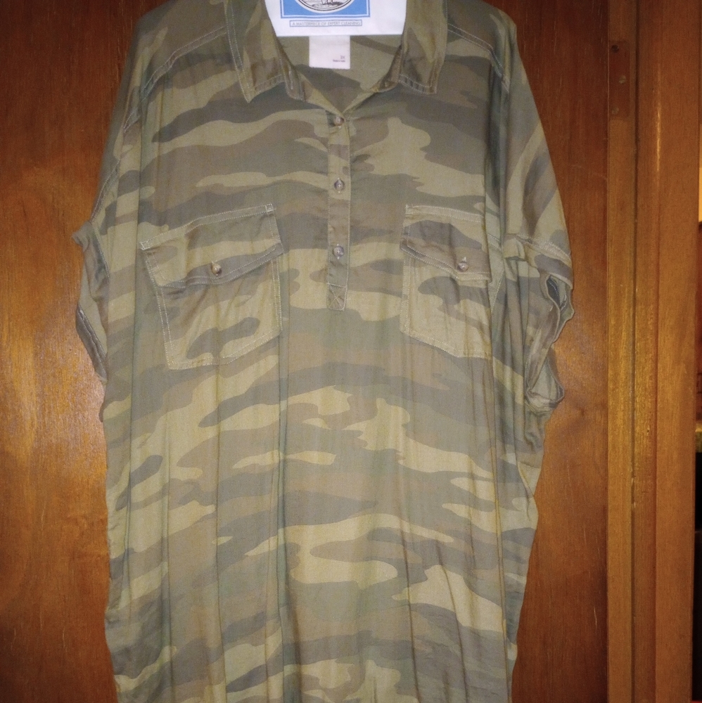 SO/ Kohl's camo green dress Size 3X